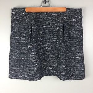 3/$14 LOFT Tweed Black Shimmer Skirt with Pockets